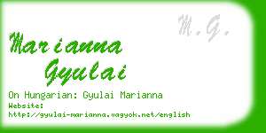 marianna gyulai business card